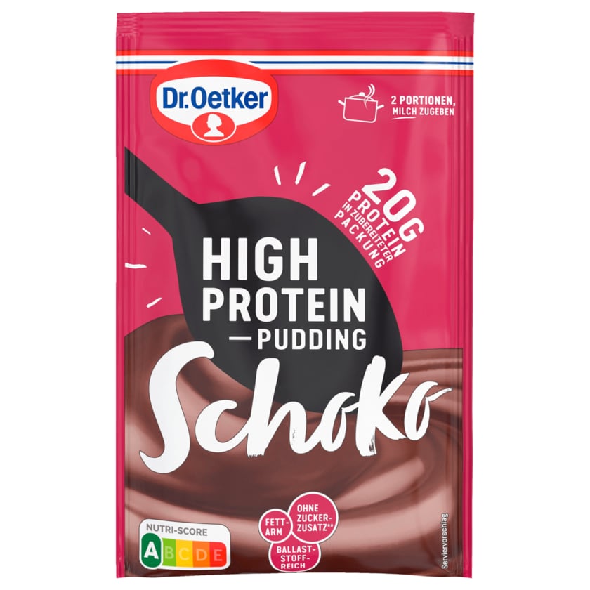 Dr. Oetker High Protein-Pudding Schoko 58g